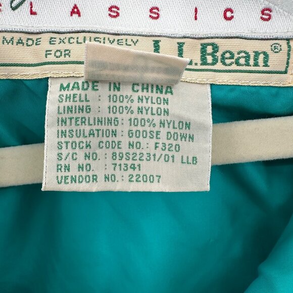 Vintage L.L. Bean Womens Mountain Classics Purple Goose Down Puffer Jacket M - Picture 7 of 10